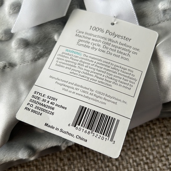 NWT Hudson Baby Unisex Baby Plush Mink Blanket, One Size - Picture 4 of 4